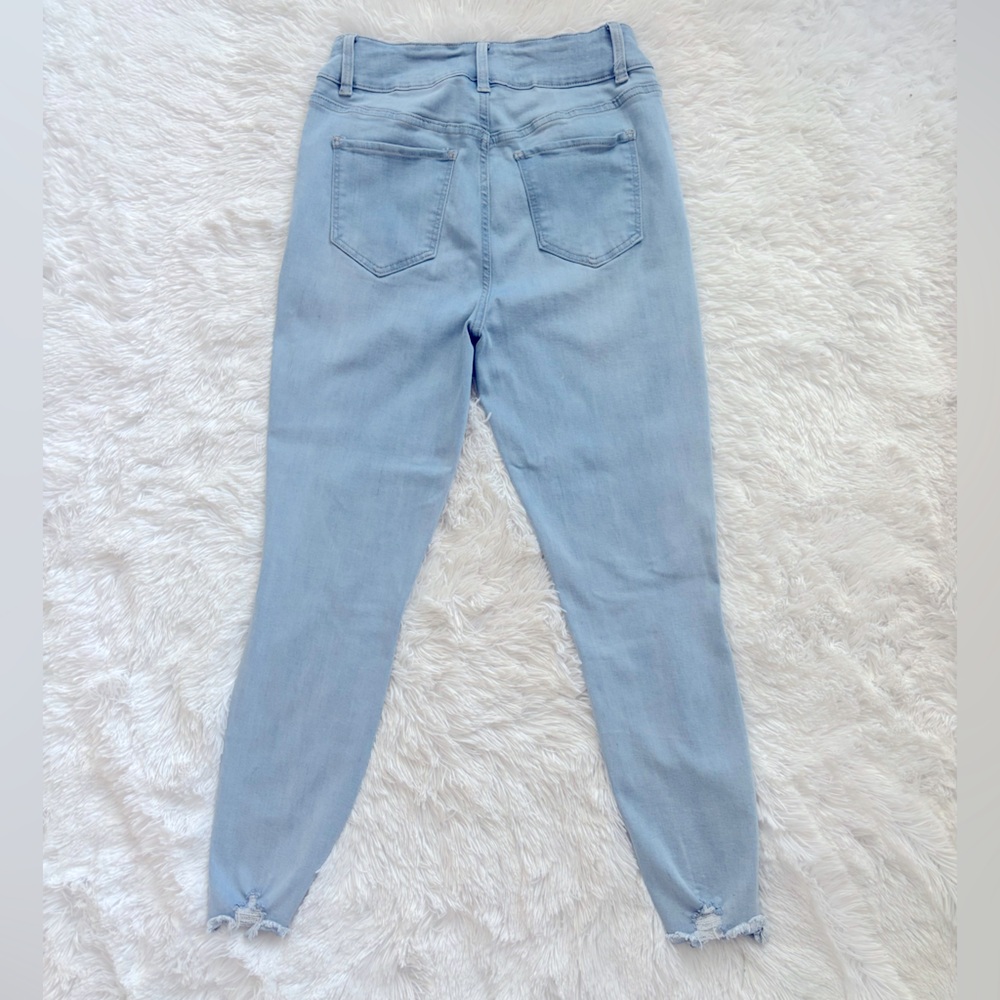 YMI Jeans | High Rise Denim Jean Pant Distressed, 5 Pockets, Stretch (11/30) - Picture 5 of 7